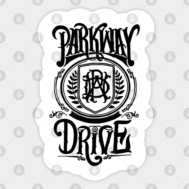 parkway drive Sticker by ProjectDogStudio